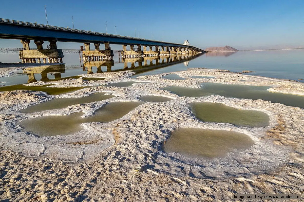  وسعت دریاچه ارومیه ۳۸۹ کیلومتر مربع افزایش یافت