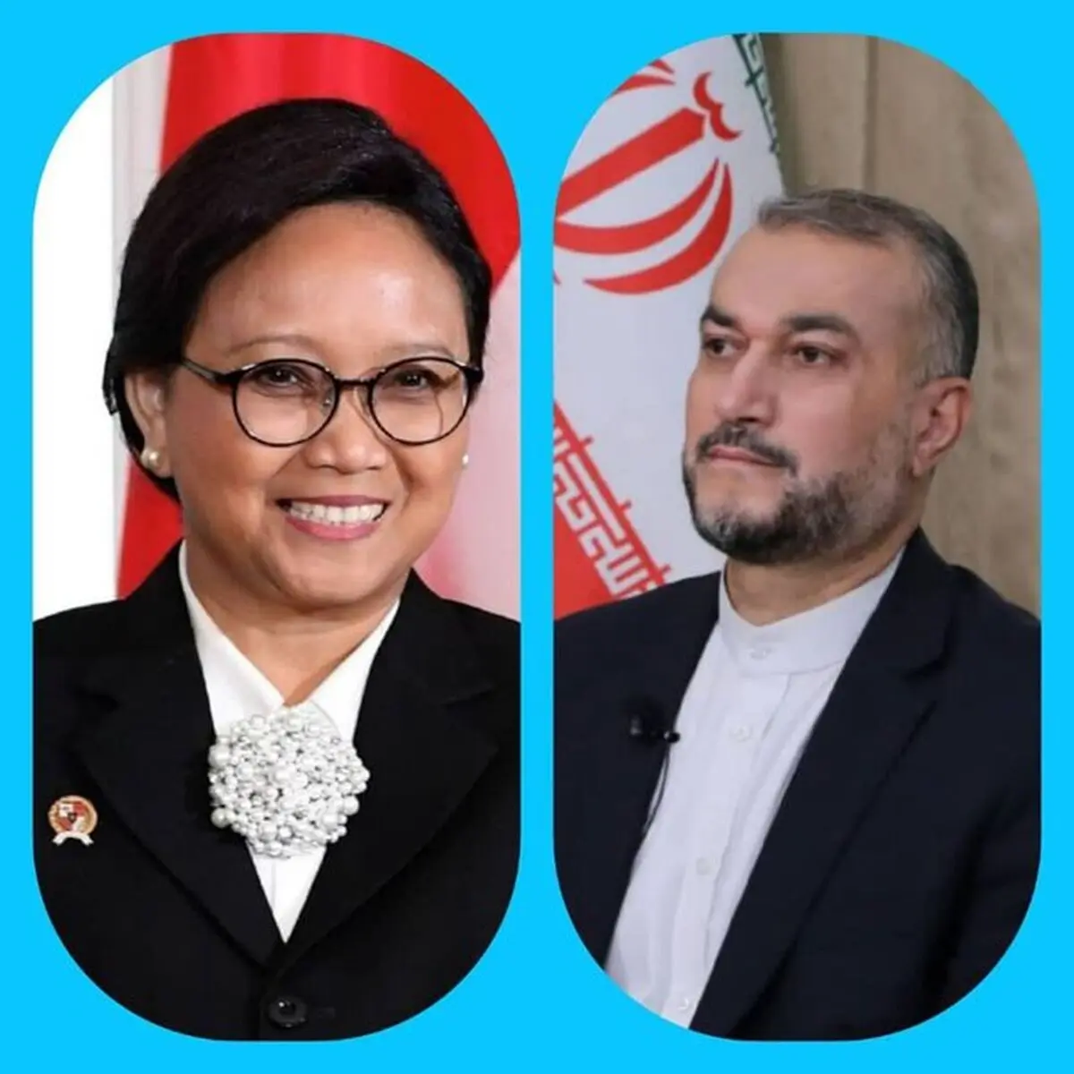 وزیر امور خارجه با همتای اندونزیایی خود گفت‌وگو کرد 
