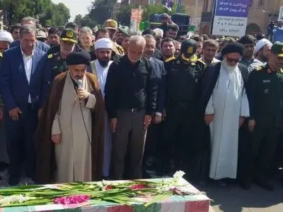 تشییع پیکر سردار شهید نارنجی در ارومیه 