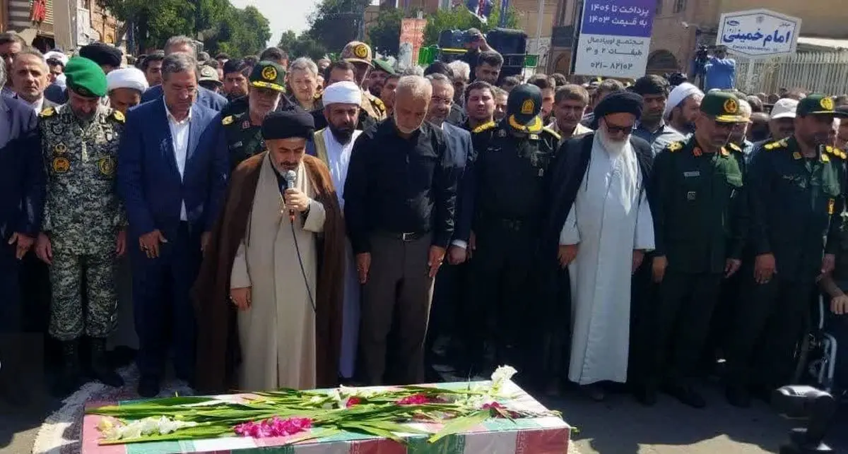 تشییع پیکر سردار شهید نارنجی در ارومیه 