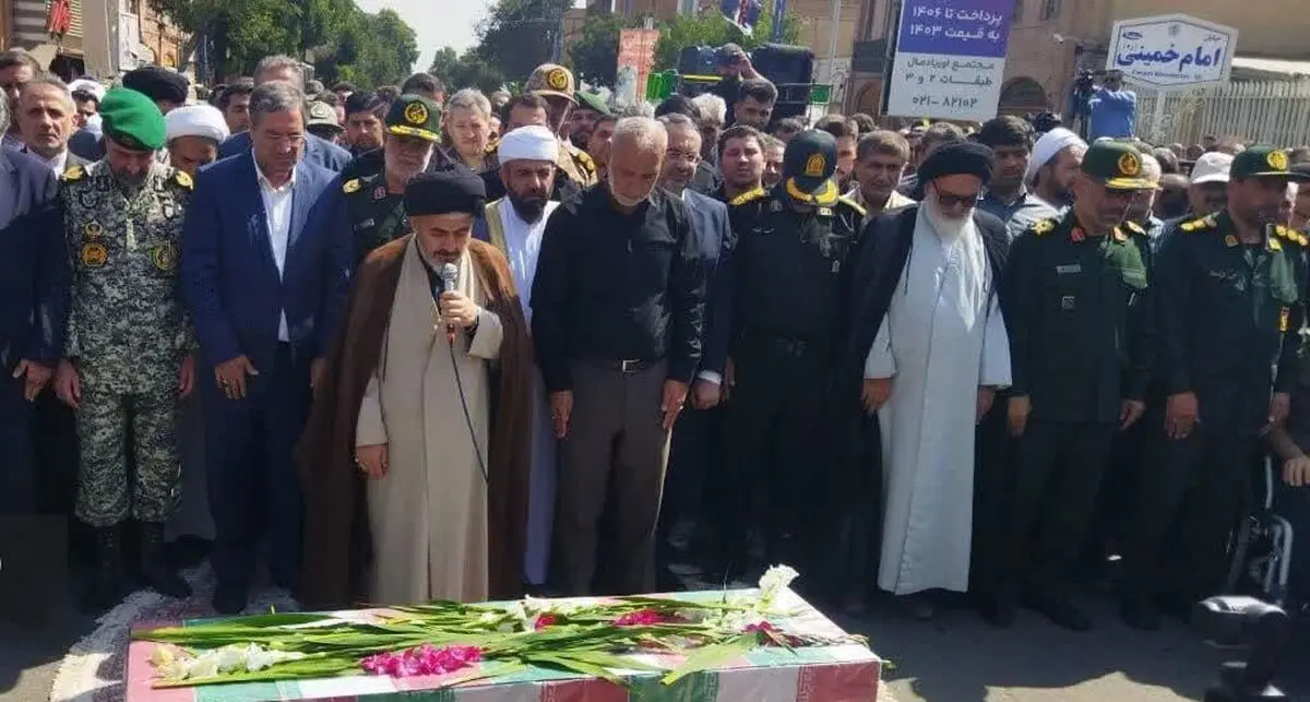 تشییع پیکر سردار شهید نارنجی در ارومیه 