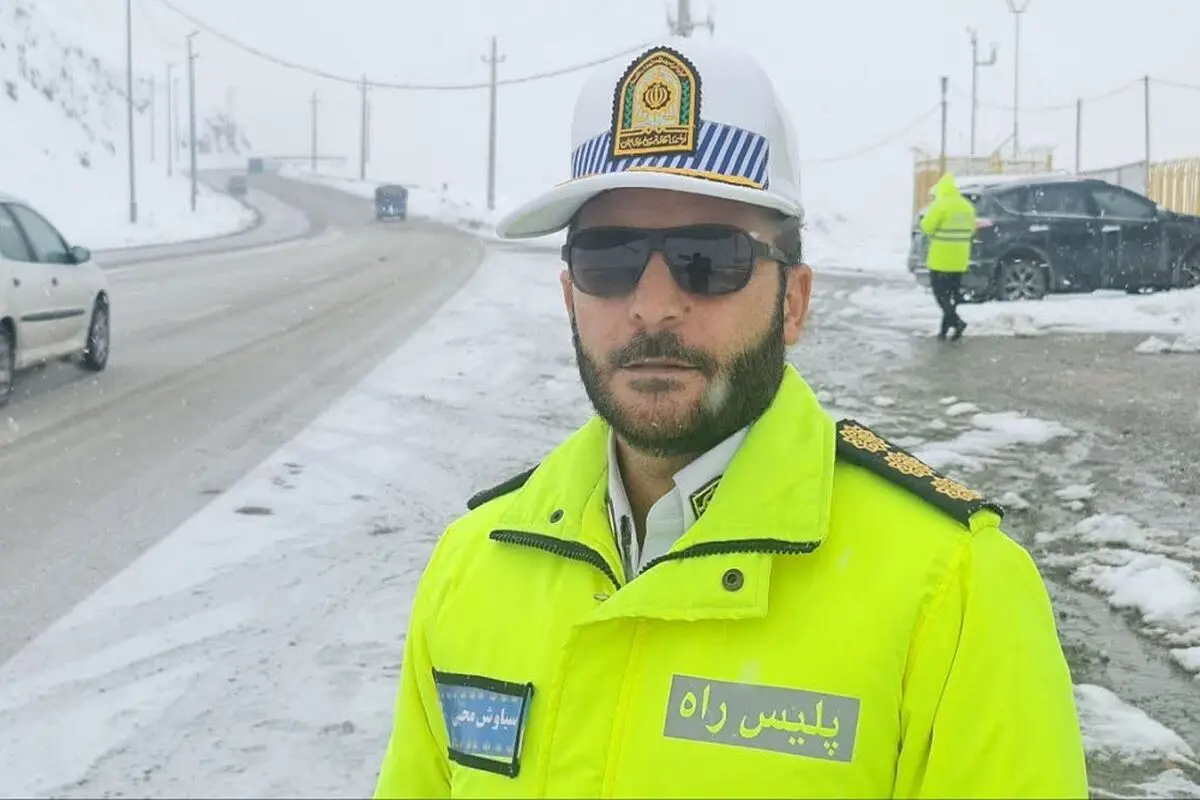 جاده چالوس بازگشایی شده است/ خطر ریزش سنگ به دلیل تداوم بارش برف 