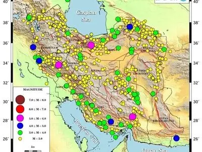 ایران بیش از ۹۰۰ بار لرزید