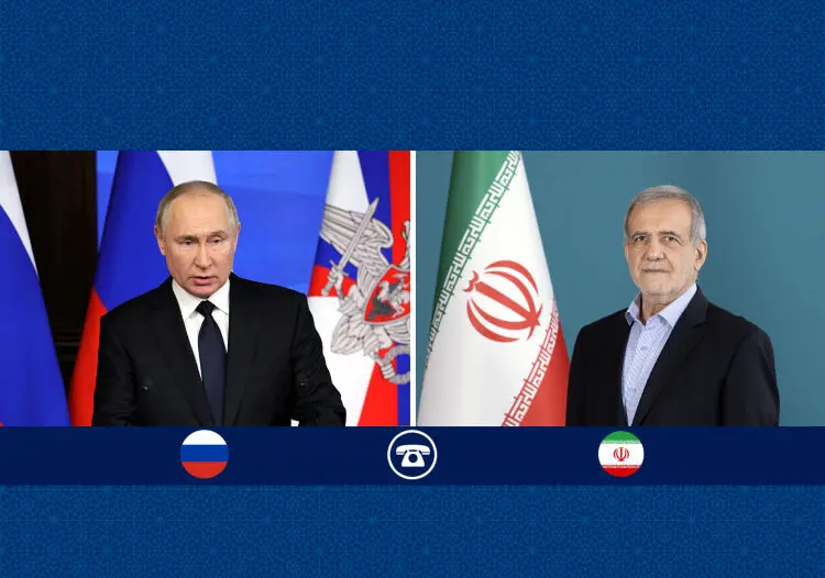 گفت‌وگوی تلفنی روسای جمهور ایران و روسیه؛