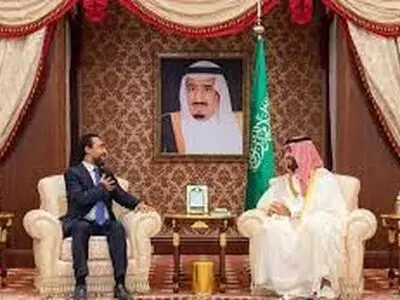 دیدار رئیس پارلمان عراق با بن سلمان در جده 