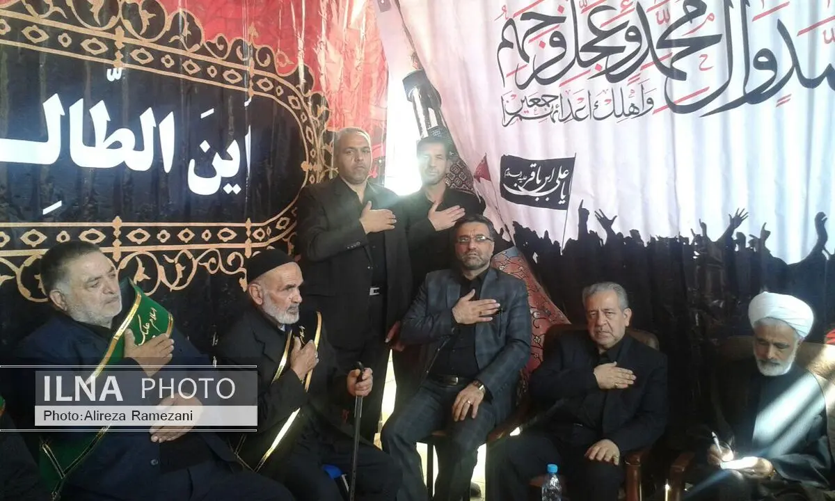 مراسم عزاداری شهادت امام حسین(ع) در مشهد اردهال برگزار شد