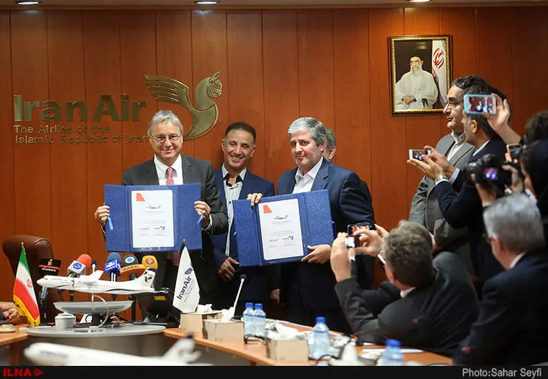 قرارداد خرید 20 فروند هواپیما بین ایران ایر و ATR امضا شد 