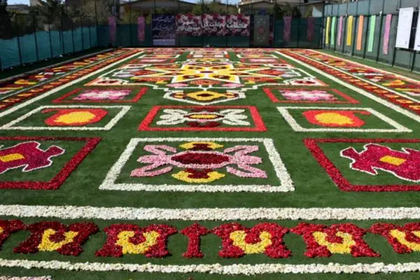 ايران.. انشاء اكبر سجادة زهور في الشرق الاوسط