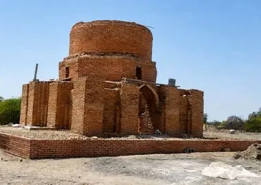 آغاز فاز دوم عملیات مرمت بنای تاریخی گنبد سرخ