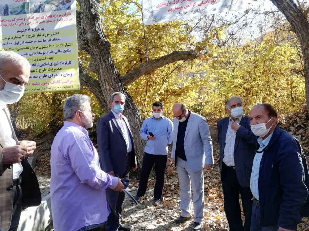 گام اول بهسازی نهر اصلی روستاهای ارنگه، گوراب و ابهرک برداشته شد