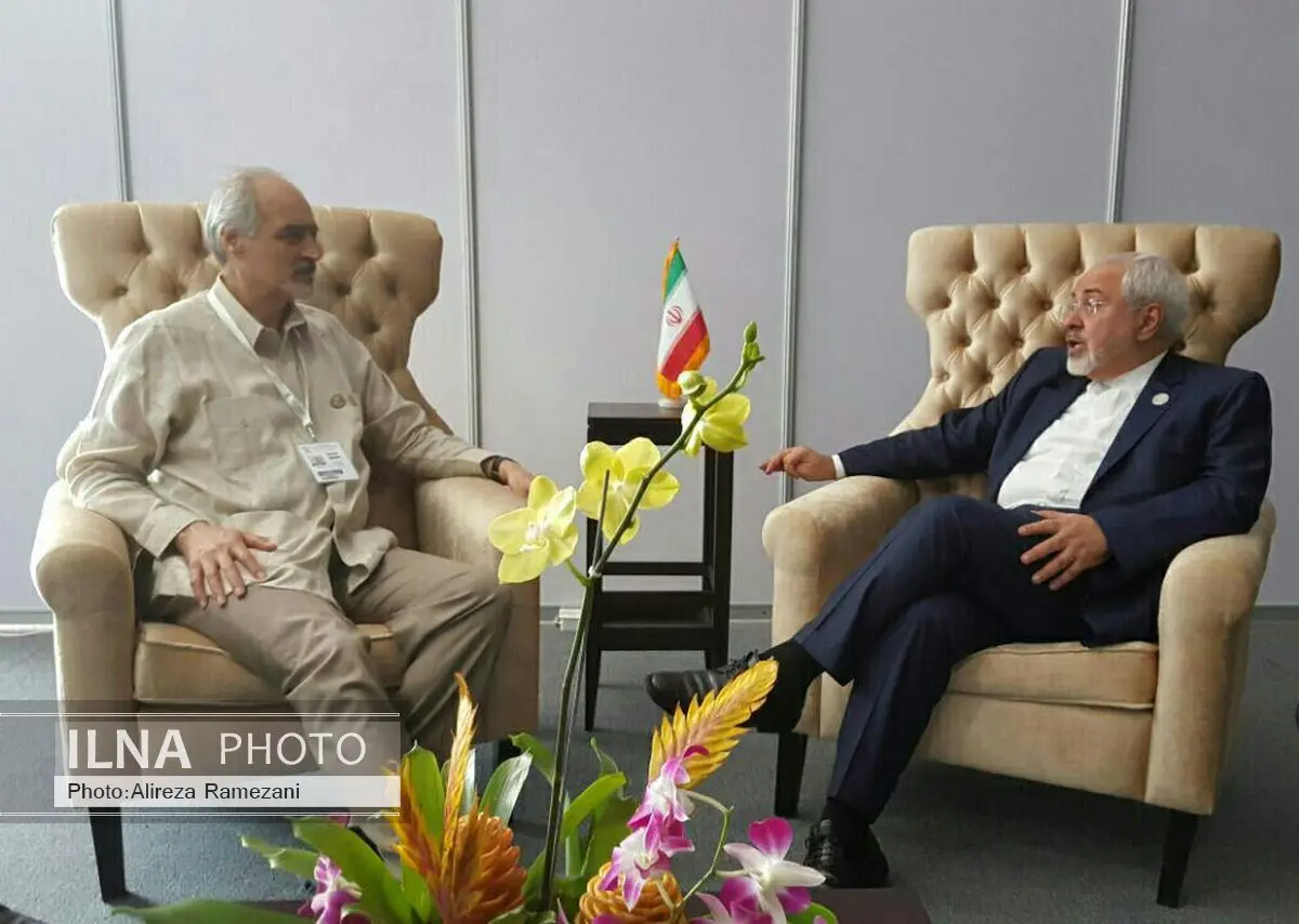 دیدار ظریف با نماینده دائم سوریه در سازمان ملل 