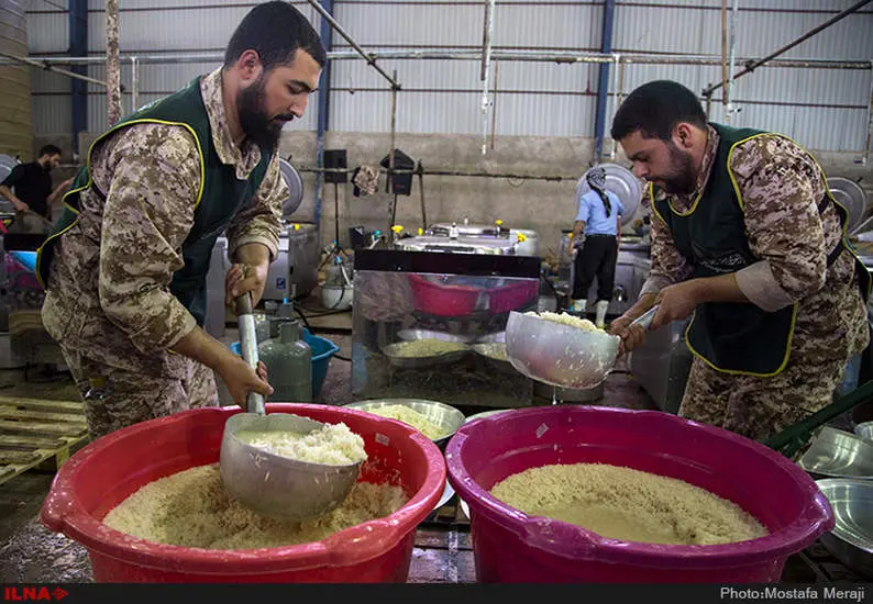 انبار و آشپزخانه ستاد خدمت رسانی آستان قدس رضوی