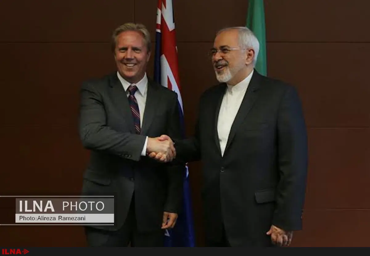 دیدار ظریف با وزیر بازرگانی نیوزلند