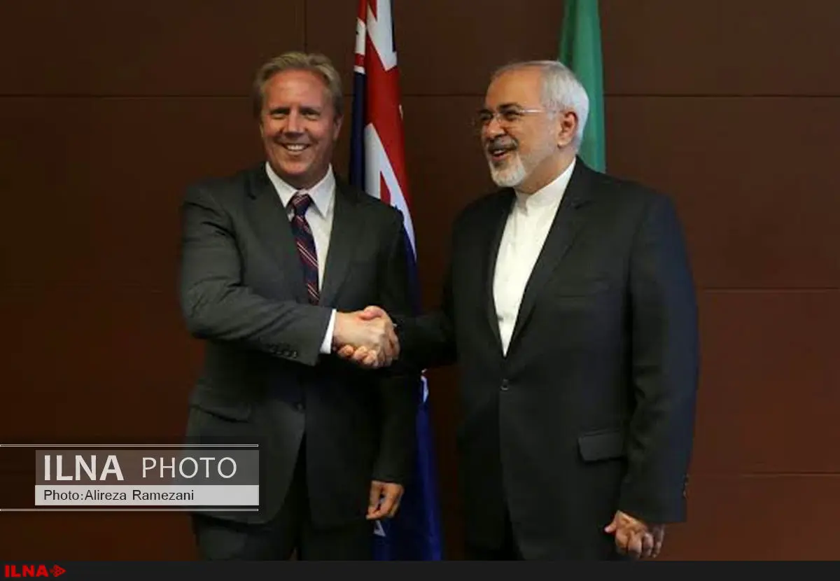دیدار ظریف با وزیر بازرگانی نیوزلند
