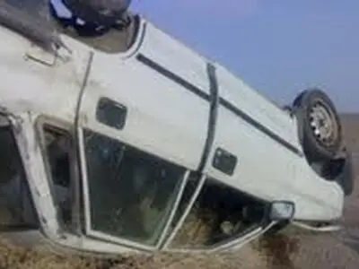 بر اثر واژگونی دو خودروی پراید ۲نفر کشته و ۶ نفر مصدوم شدند