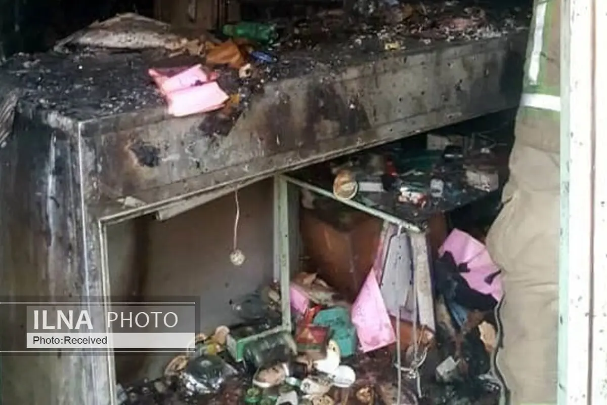 فوت یک مرد مسن بر اثر آتش سوزی در یک مغازه