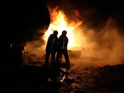 ۳۰ زخمی در آتش‌سوزی گسترده در تاسیسات سوخت در سلیمانیه عراق