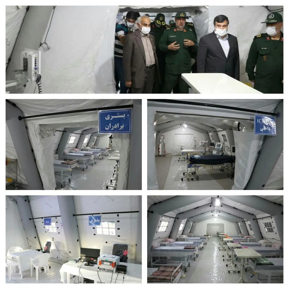 افتتاح بیمارستان صحرایی شهید فاطمی با حضور استاندار هرمزگان در بندرعباس/ همتی: ۳۰۰ تخت بیمارستانی برای درمان بیماران  کرونا پیش بینی شد  
