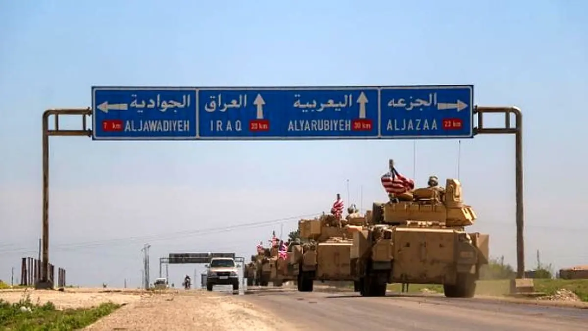 انتقال تجهیزات نظامی آمریکا از عراق به شمال شرق سوریه