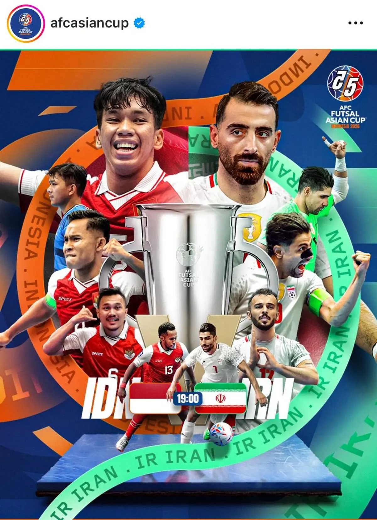 واکنش صفحه رسمی ‏AFC‏ به بازی حساس ایران و اندونزی