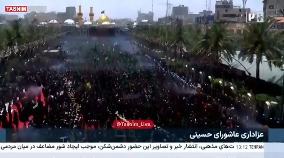 خروش میلیونی ظهر عاشورا در بینالحرمین + فیلم