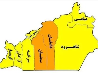 زردی کرونا بر اکثر شهرهای سمنان سایه افکند/ دامغان و سمنان شهرستان های نارنجی کرونایی