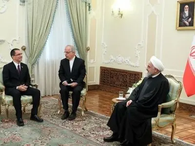 الرئیس روحانی خلال استقباله وزیر خارجیة فنزویلا.. روحانی:  الإدارة الأمیرکیة باتت منفذة لسیاسات الکیان الصهیونی