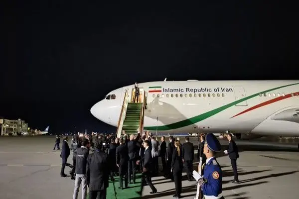 رئیس‌جمهور پزشکیان باکو را به مقصد تهران ترک کرد