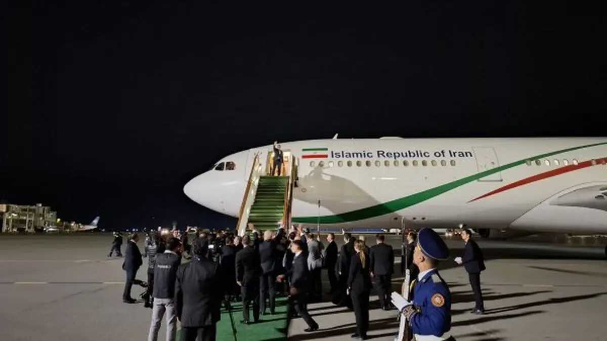 رئیس‌جمهور پزشکیان باکو را به مقصد تهران ترک کرد