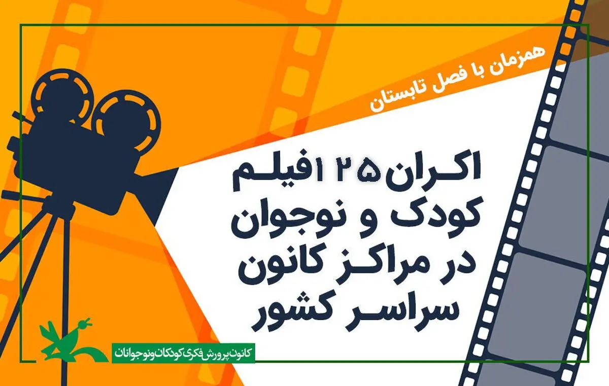 نمایش ۱۲۵ فیلم کودک و نوجوان در مراکز کانون سراسر کشور 