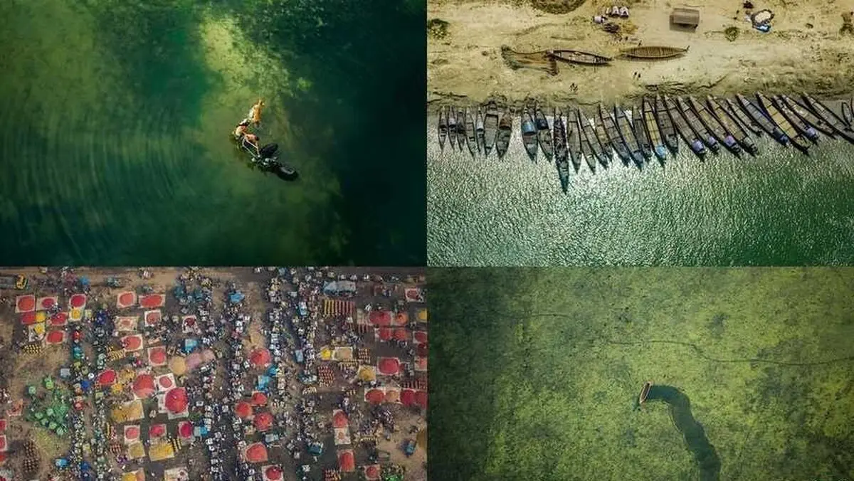 تصاویر خلاقانه خلبان بنگلادشی از کشورش