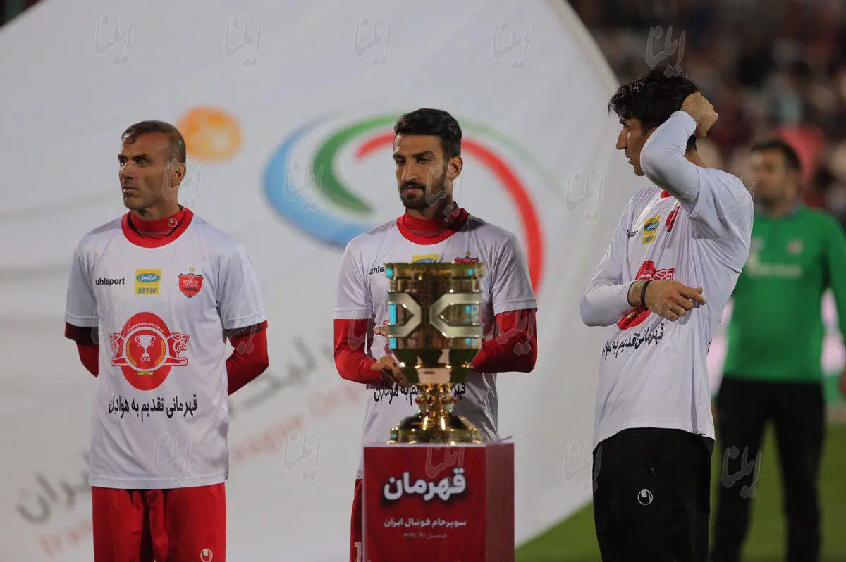 جشن قهرمانی پرسپولیس در سوپر جام (تصاویر)