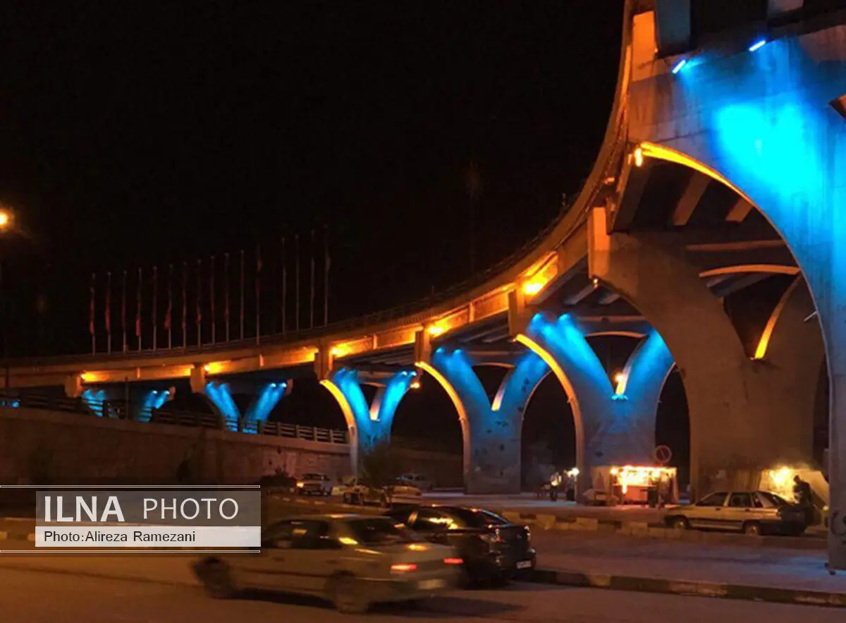 نورافشانی، شب های نوروزی کرمانشاه را دوچندان زیباتر کرد