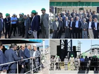 بازدید مدیرعامل شرکت بین المللی توسعه صنایع و معادن غدیر از گهرزمین