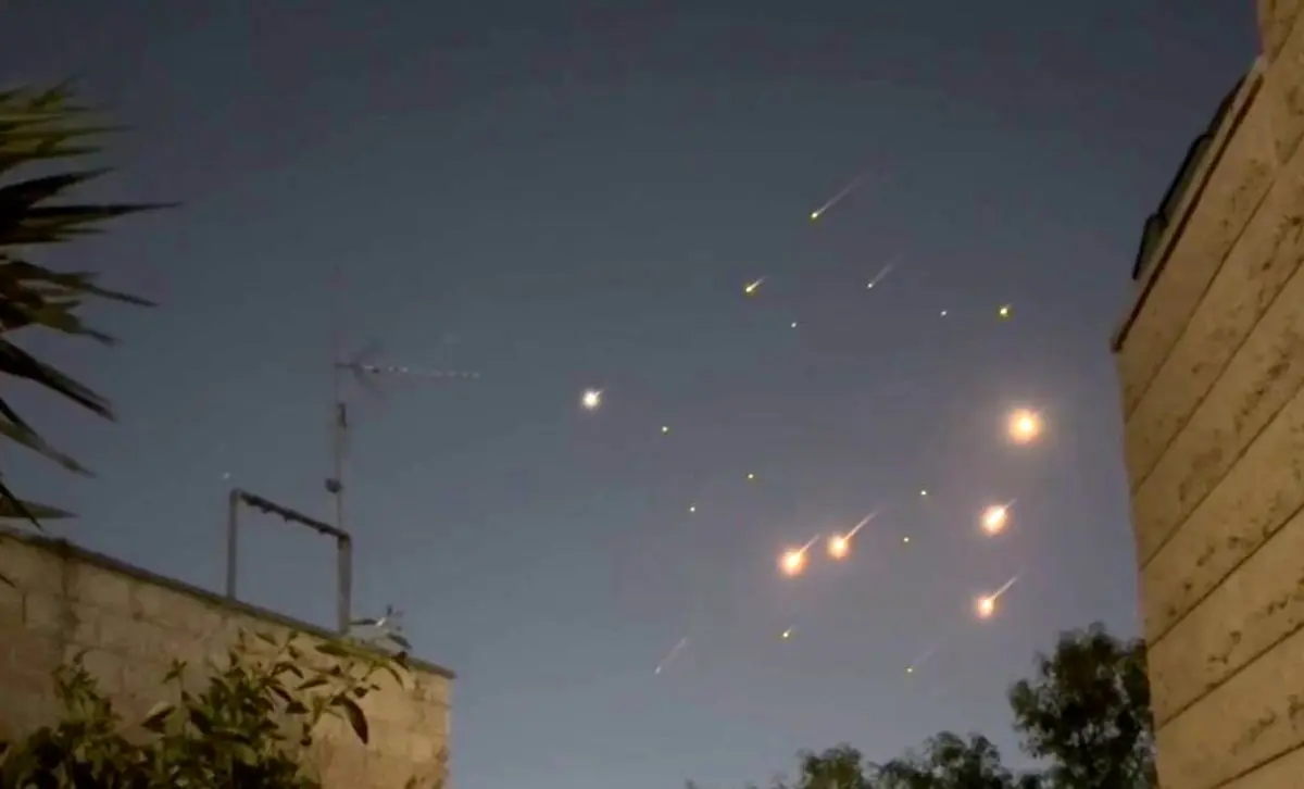 مشاهده موشکهای ایرانی در آسمان قدس اشغالی