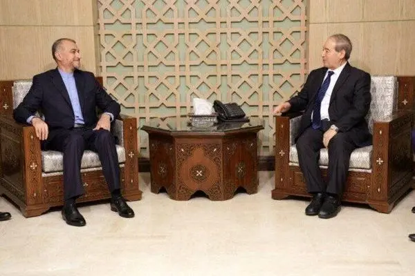 Iran, Syrian FMs discuss Palestine in Damascus