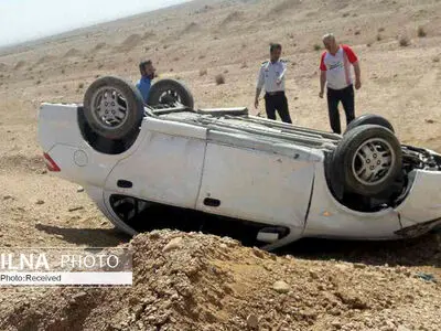 واژگونی ساینا در نطنز با ۵ مصدوم 