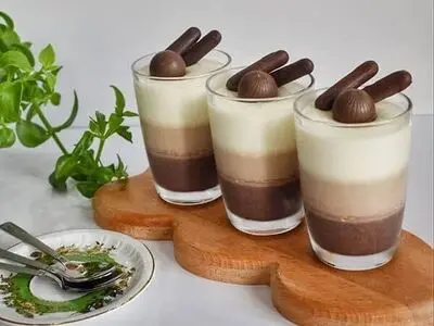 طرز تهیه پاناکوتا سه رنگ