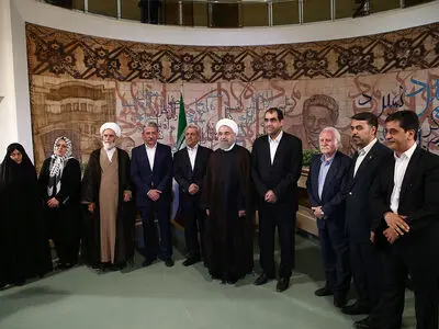افتتاح بیمارستان فوق تخصصی قلب و عروق فرشچیان همدان با حضور روحانی