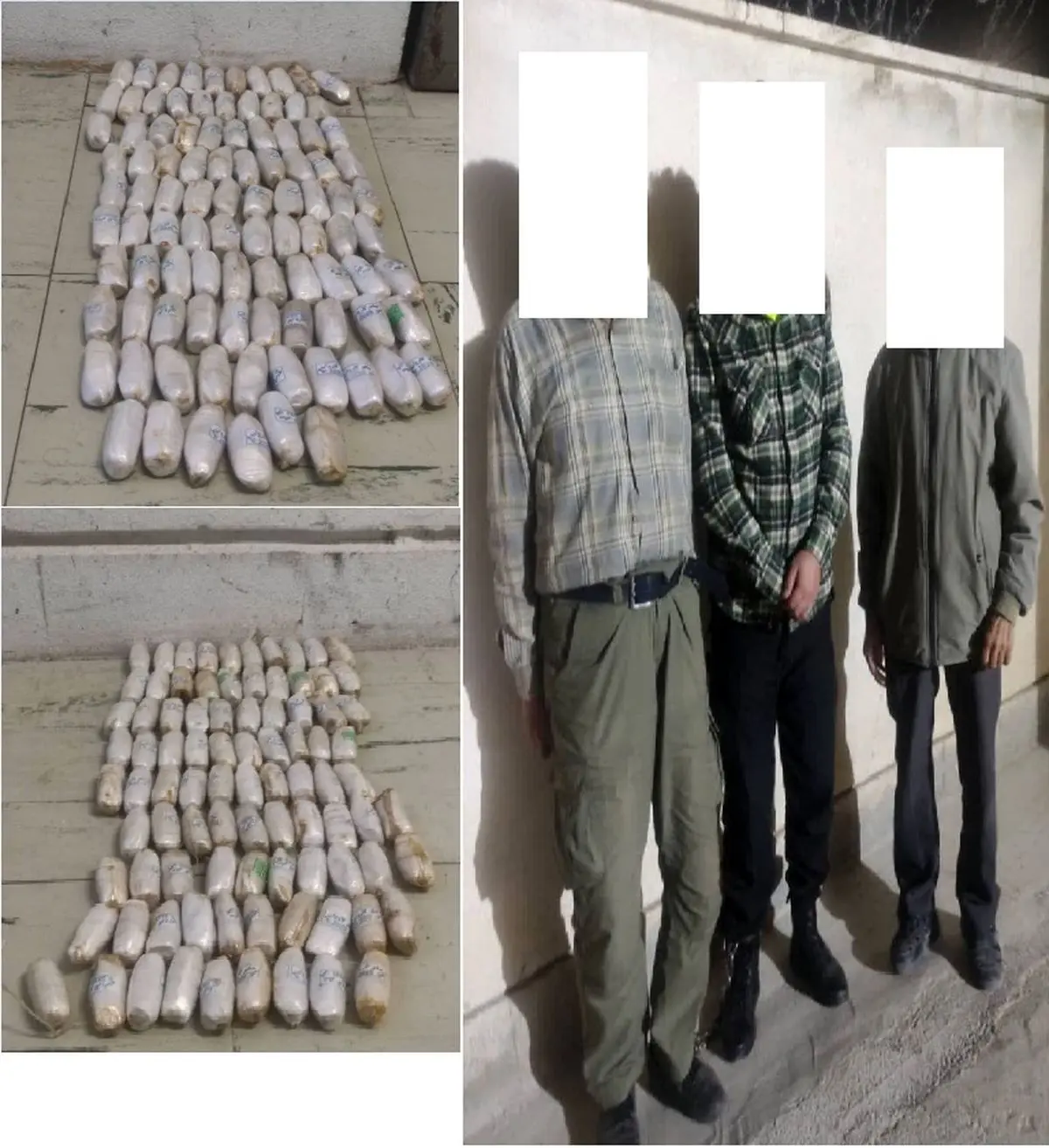 کشف انواع مواد مخدر از معده متهمین در استهبان