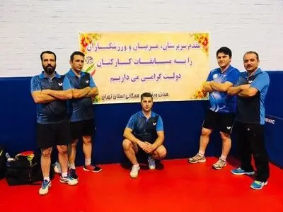تیم تنیس روی میز شهرداری بر سکوی قهرمانی
