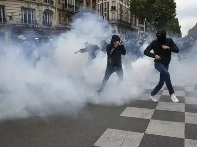 درگیری پلیس فرانسه با معترضان روز جهانی کارگر+ویدئو