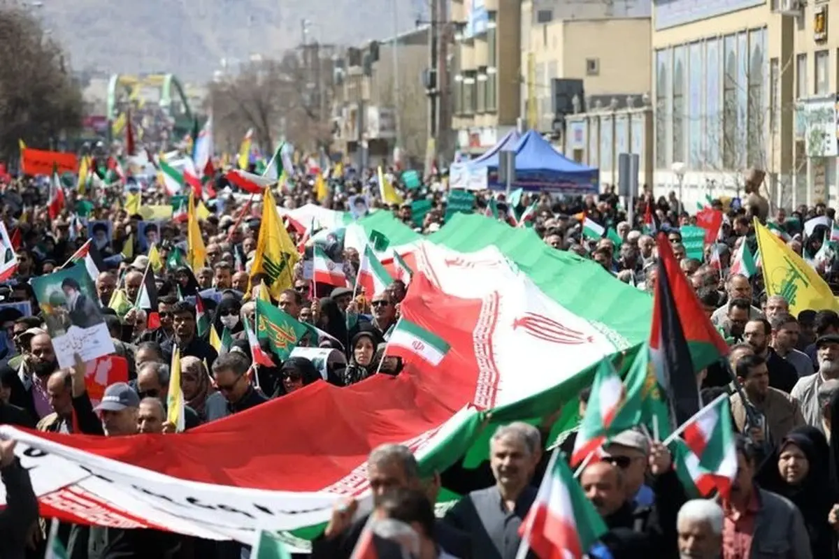 تصاویری از لحظات آغازین راهپیمایی روز قدس در برخی شهرهای ایران