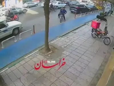 لحظه سرقت موبایل در مشهد و افسوسی که مرد می‌خورد + فیلم
