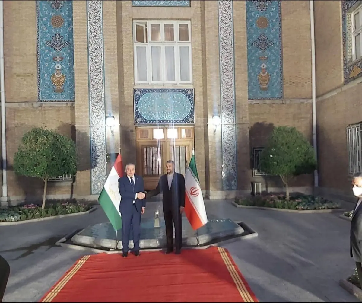 استقبال امیرعبداللهیان از وزیر خارجه تاجیکستان