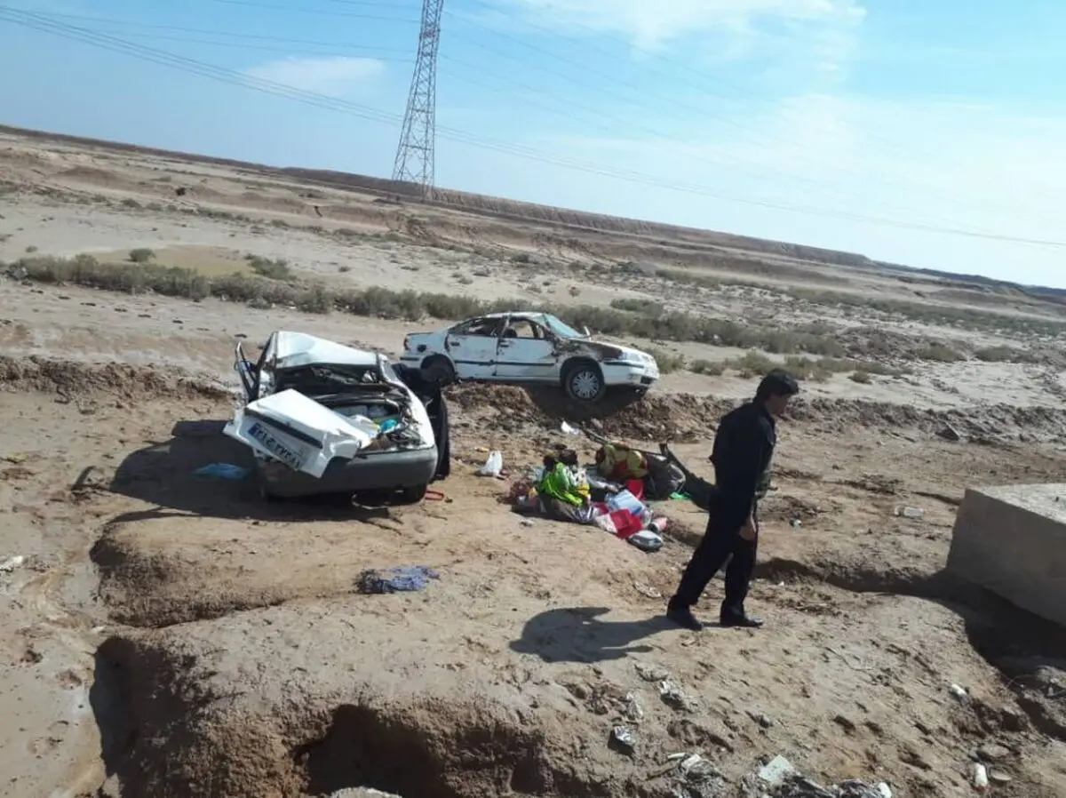 دو نفر در سانحه رانندگی جاده نیشابور کشته و زخمی شدند
