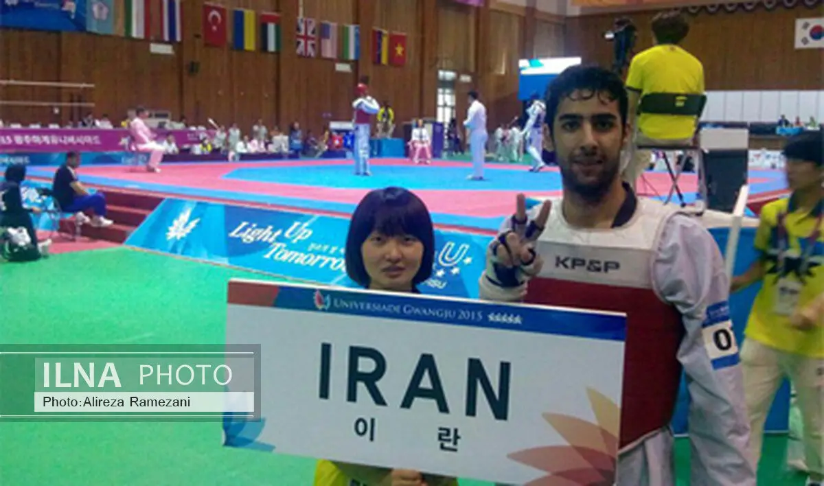 مدال طلا بر گردن احمد خسروفر/ سومین طلای تکواندو برای ایران