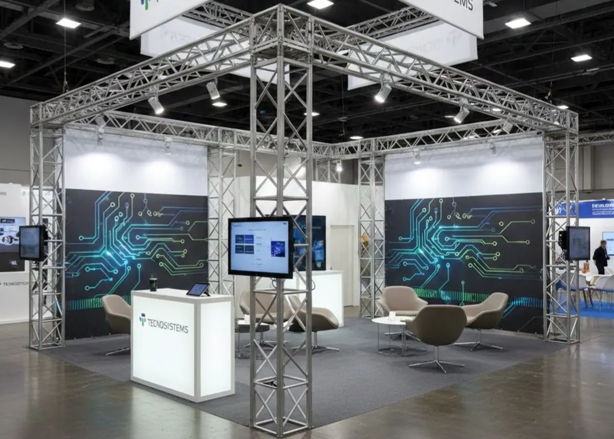 ساخت غرفه نمایشگاهی با اسپیس فریم