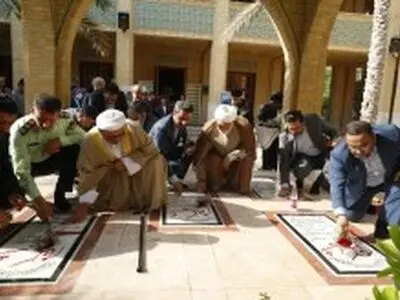 غبارروبی مزار شهدای گمنام کیش به مناسبت گرامیداشت هفته قوه قضاییه و روز جهانی مبارزه با مواد مخدر
