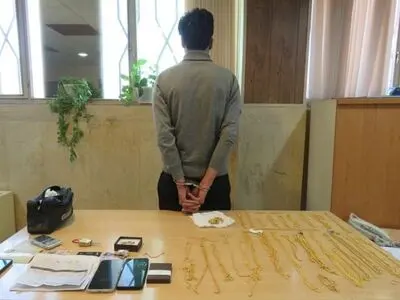 دستگیری سارق طلا فروشی در شیراز
